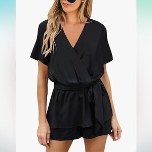Elegant Black Women's Romper